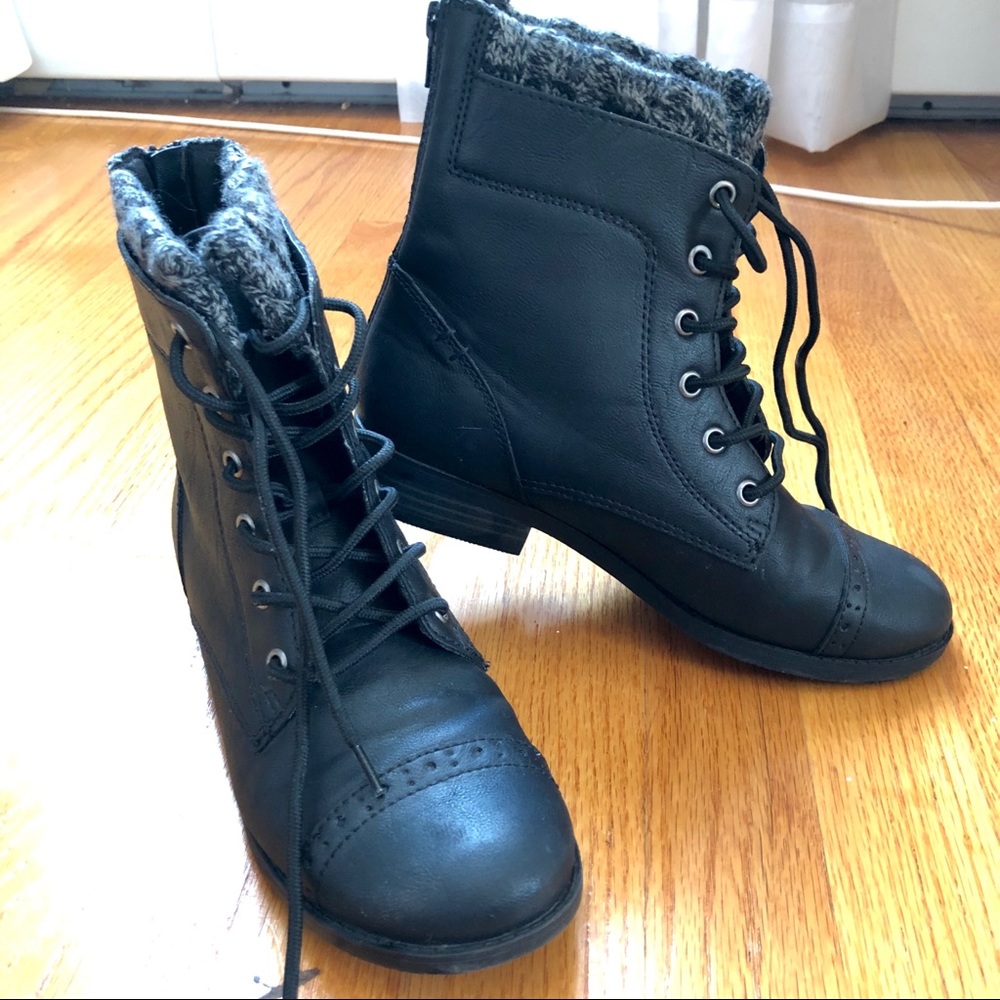 Black Combat Boots